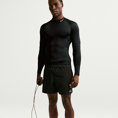 Nike Pro Dri-FIT Balıkçı Yakalı Uzun Kollu Erkek Fitness Üstü görsel 3