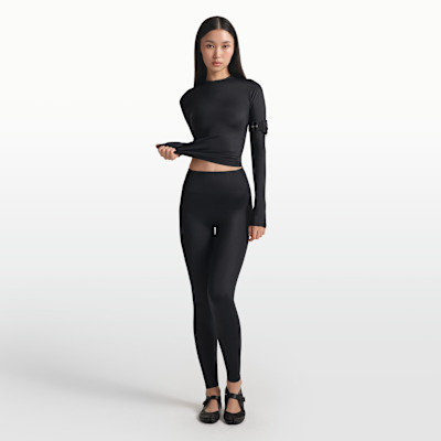 Camisola de manga comprida e gola redonda NikeSKIMS Shine para mulher