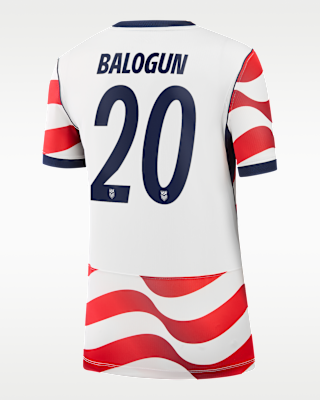 Женские джерси Folarin Balogun USMNT 2026 Stadium Home Nike Dri-FIT Soccer Jersey