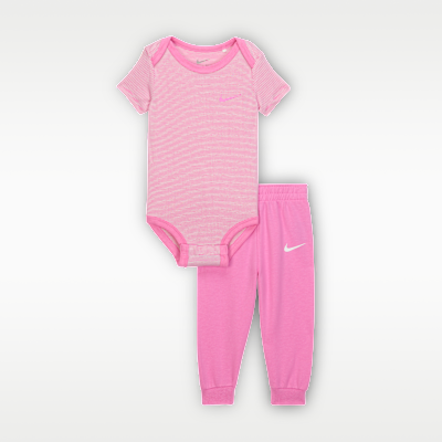Nike Baby Striped Bodysuit and Joggers Set