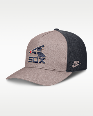 Мужские Chicago White Sox Cooperstown Rise Nike MLB A-Frame Adjustable Hat