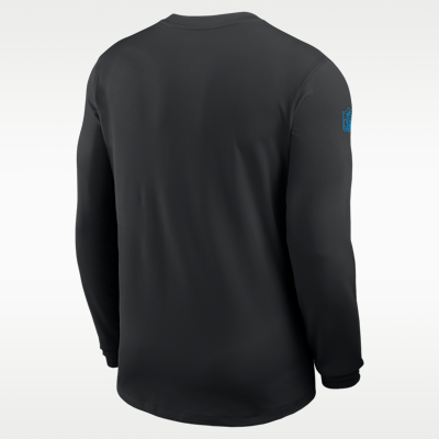 Carolina Panthers Sideline Coach Men's Nike Dri-FIT NFL Long-Sleeve Top