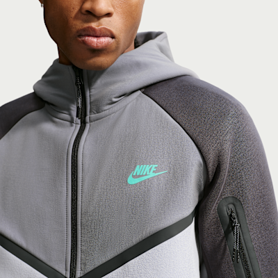 Nike Tech Fleece Windrunner Tam Boy Fermuarlı Erkek Ceketi görsel 3
