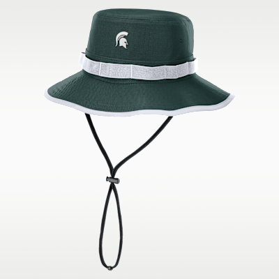 Gorro tipo pescador universitario Nike Dri-FIT para hombre Michigan State Sideline Apex Gameday Boonie