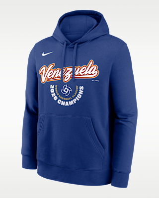 Мужское худи Venezuela National Baseball Team 2026 World Baseball Classic Champions Arched Logo Nike Pullover Hoodie