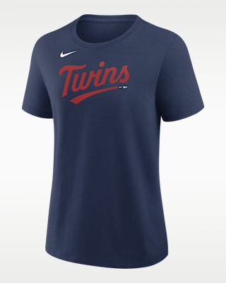 Женская футболка Minnesota Twins Wordmark Nike MLB