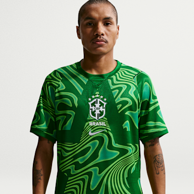 Brazil 2026 Stadium Goalkeeper เสื้อแข่งฟุตบอลแขนสั้น Replica ผู้ชาย Nike Dri-FIT