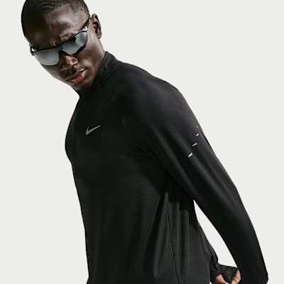 Nike Stride Dri-FIT Yarım Fermuarlı Erkek Koşu Üstü görsel 3