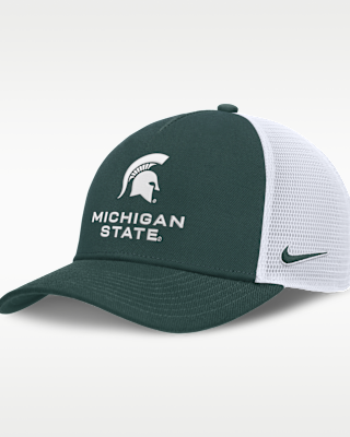 Женские  Michigan State Sideline Rise Gameday Nike College Trucker Adjustable Hat
