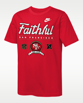 Детская футболка San Francisco 49ers Rewind Hometown Slub Big Kids' Nike Dri-FIT NFL