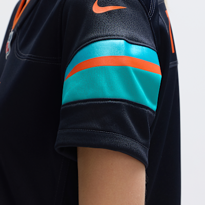 Jersey Nike de la NFL Game para mujer Tua Tagovailoa Miami Dolphins Rivalries Collection