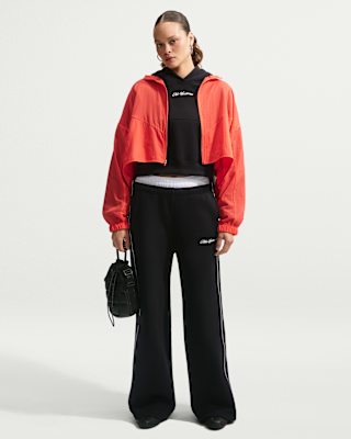 Женские  Nike Studio Fleece Medium Weight Mid-Rise Wide-Leg Pants