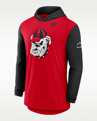 Мужская футболка Georgia Campus Legacy Nike Dri-FIT College Long-Sleeve Hooded