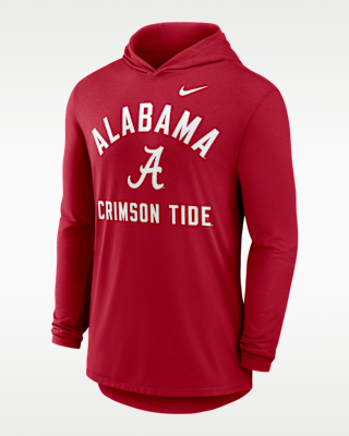 Мужская футболка Alabama Campus Arch Nike Dri-FIT College Long-Sleeve Hooded