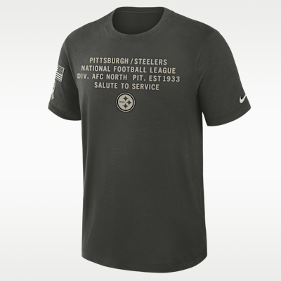 Playera Nike Dri-FIT de la NFL para hombre Pittsburgh Steelers Salute to Service Slub