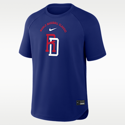 Playera Nike Dri-FIT para hombre Dominican Republic National Baseball Team 2026 World Baseball Classic Batting Practice Pregame