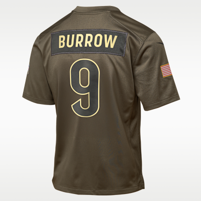 Joe Burrow Cincinnati Bengals Salute to Service Big Kids’ Nike NFL Game Jersey