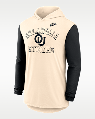 Мужская футболка Oklahoma Legacy Nike Dri-FIT College Long-Sleeve Hooded