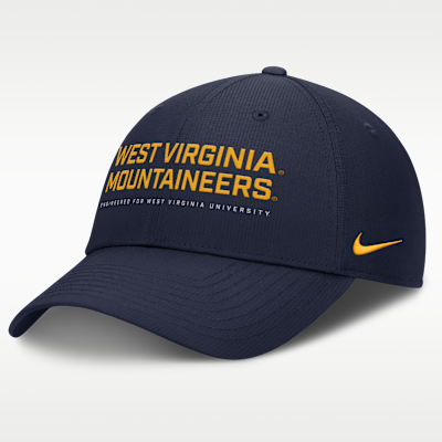 West Virginia On-Field Club Gameday Men's Nike Dri-FIT College Adjustable Hat