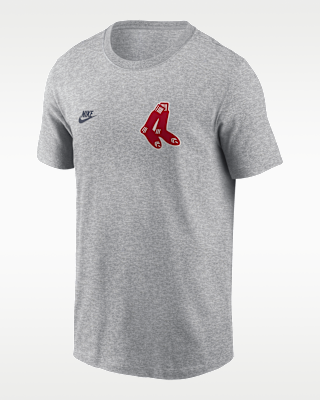 Мужская футболка Boston Red Sox Cooperstown 2-Hit Large Logo Nike MLB