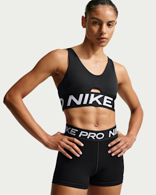 Женские  Nike Pro Indy Plunge Medium-Support Padded Sports Bra