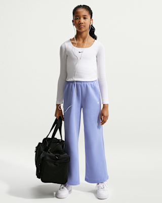 Детские  Nike Sportswear Studio Fleece Girls' Open-Hem Pants