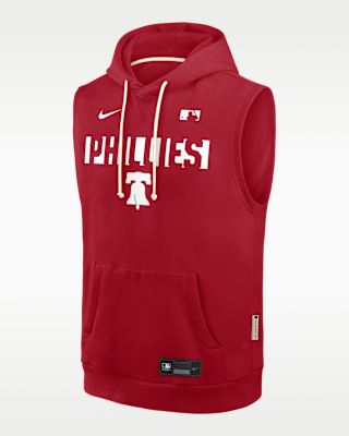 Мужское худи Philadelphia Phillies Authentic Collection Standard Issue Nike Dri-FIT MLB Sleeveless Pullover Hoodie
