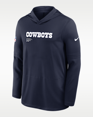 Мужские  Dallas Cowboys Pure Fury Sideline Nike Dri-FIT NFL Long-Sleeve Hooded Top