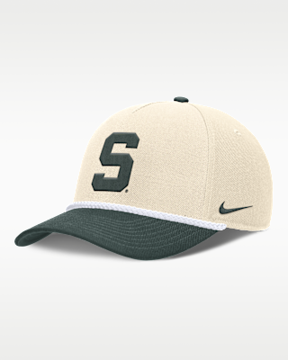 Женские  Michigan State Primetime Rope 2-Tone Rise Nike College Adjustable Hat