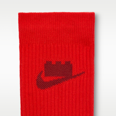 Meias de cano médio Nike x LEGO® Everyday Essentials (3 pares)