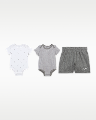 Детские  Nike Essentials Baby 3-Piece Striped Swooshfetti Set