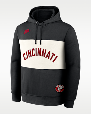 Мужское худи Cincinnati Reds Cooperstown Legacy Nike MLB Pullover Hoodie