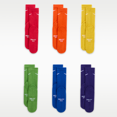 Nike Dri-FIT Performance Basics Younger Kids' Crew Socks (6 Pairs)