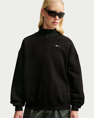 Женские  Nike Studio Fleece Medium Weight Oversized V-Neck Top