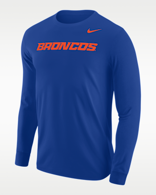 Мужская футболка Boise State Broncos Nike Football Long-Sleeve для футбола