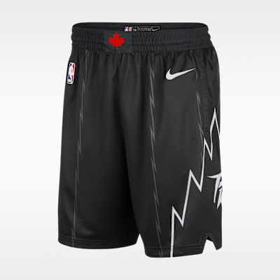 Shorts de alero polivalente de la NBA para hombre Nike Dri-FIT de los Toronto Raptors de la colección City Edition