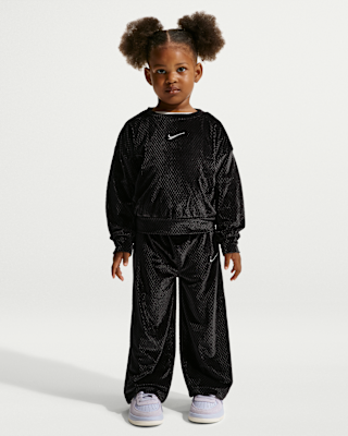 Детские Nike Toddler Swoosh Sparkle 2-Piece Velvet Pants Set