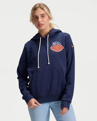 Женское худи Chicago Bears Rivalries Collection Sideline Nike Dri-FIT NFL Pullover Hoodie