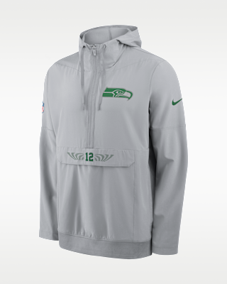 Мужская куртка Seattle Seahawks Rivalries Collection Sideline Anorak Nike NFL 1/2-Zip Hooded