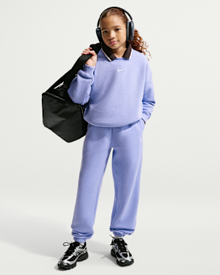 Детские Nike Sportswear Studio Fleece Girls' Loose Pants