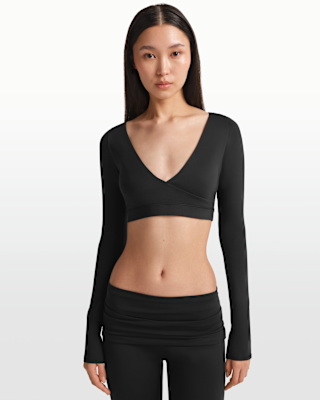 NikeSKIMS Matte Women's Long-Sleeve Wrap Top