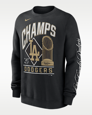 Мужские  Los Angeles Dodgers 2025 World Series Champion Gold Series Nike MLB Pullover Crew
