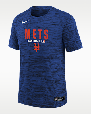 Детская футболка New York Mets Authentic Collection Velocity Big Kids' Nike Dri-FIT MLB