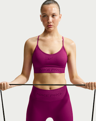 Женские Nike Pro Seamless Light-Support Padded Sports Bra