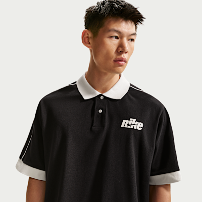 Nike Sportswear Club เสื้อโปโลแขนสั้นผู้ชายขนาดโอเวอร์ไซส์