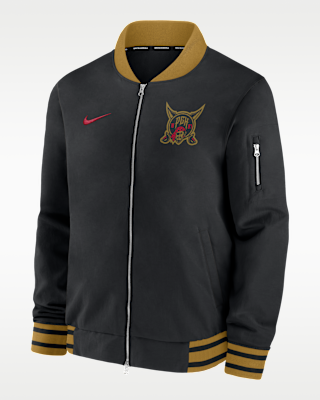 Мужская куртка Pittsburgh Pirates Authentic Collection City Connect Nike MLB Full-Zip Bomber