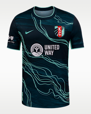 Мужские джерси Kansas City Current Stadium Away Nike Dri-FIT NWSL Replica Jersey