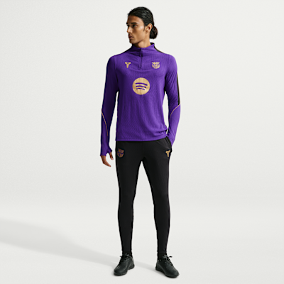 Nike FC Barcelona Strike Elite Deplasman Kobe Dri-FIT ADV Örgü Erkek Futbol Antrenman Üstü