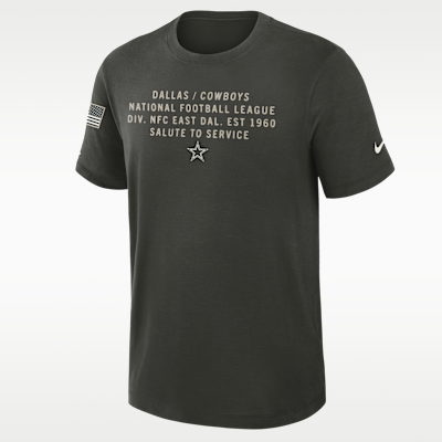 Playera Nike Dri-FIT de la NFL para hombre de los Dallas Cowboys Salute to Service