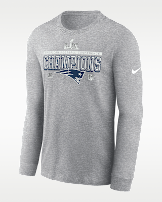 Мужская футболка New England Patriots 2026 AFC Champions Trophy Collection Nike NFL Long-Sleeve